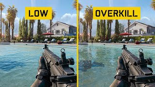 Battlefield 6 Redsec Low Vs Overkill Graphics Settings Comparison