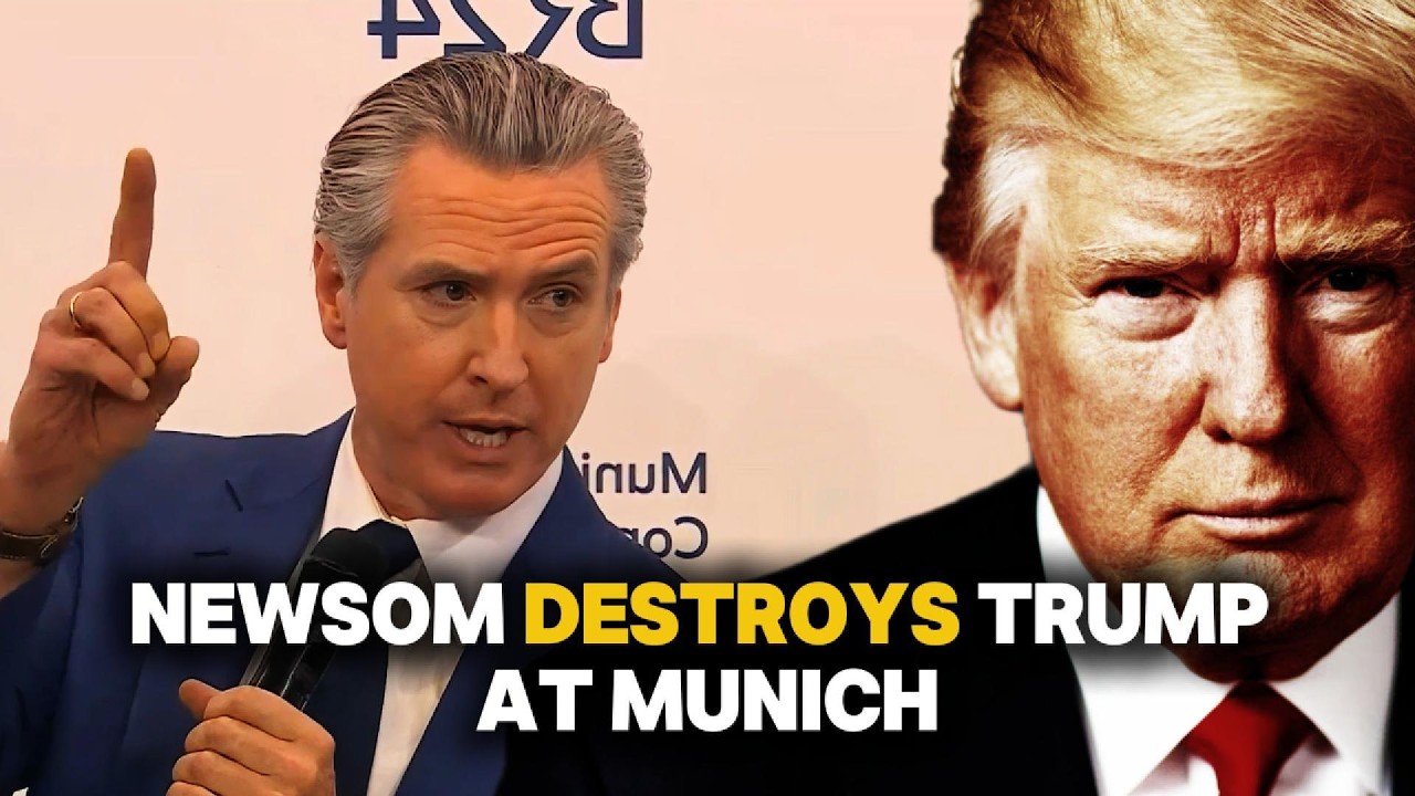 Newsom DESTROYS Trump at Munich: "Doubling Down on STUPID" – "He'll Be Gone in 3 Years!" | The World