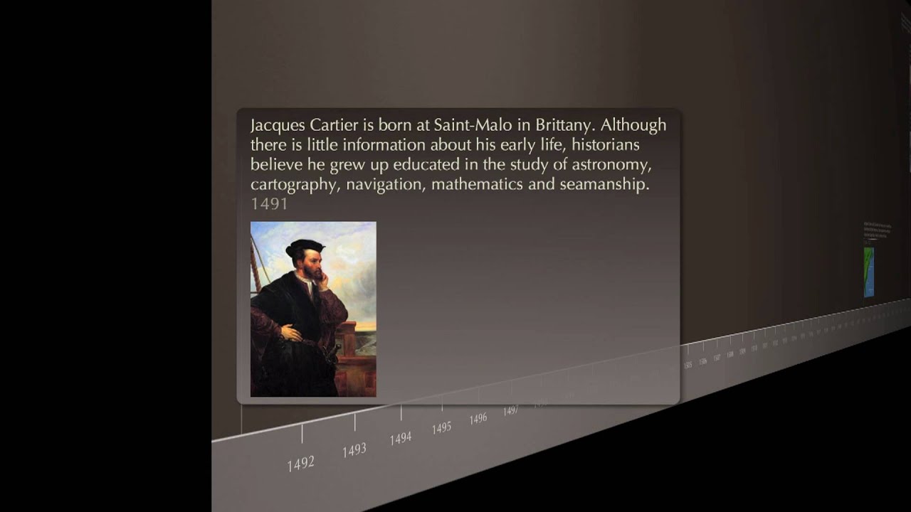 Timeline : Trips of Jacques Cartier [English] - YouTube