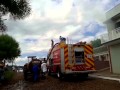 Combate a incêndio no Bairro Guarani em Xaxim
