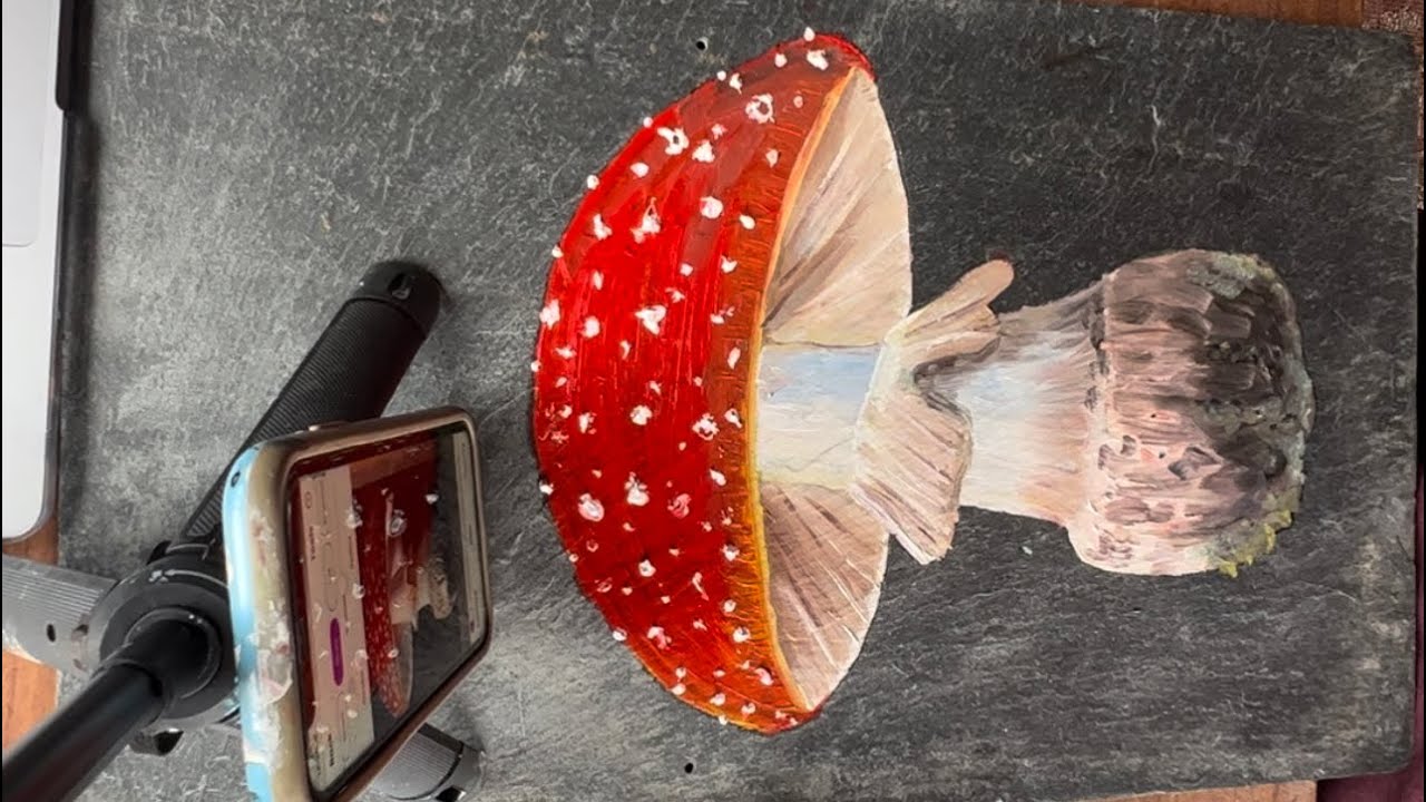 How to paint a toadstool 🍄 - YouTube