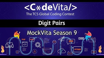 Digit Pairs | TCS CodeVita Season 9 | Off-Campus TCS Hiring | MockVita 2 | ACM IIT(ISM) Dhanbad