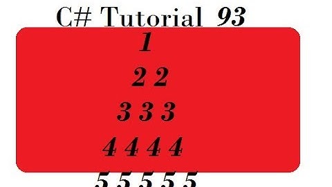 C# Program For Triangle Pattern Example Fourth