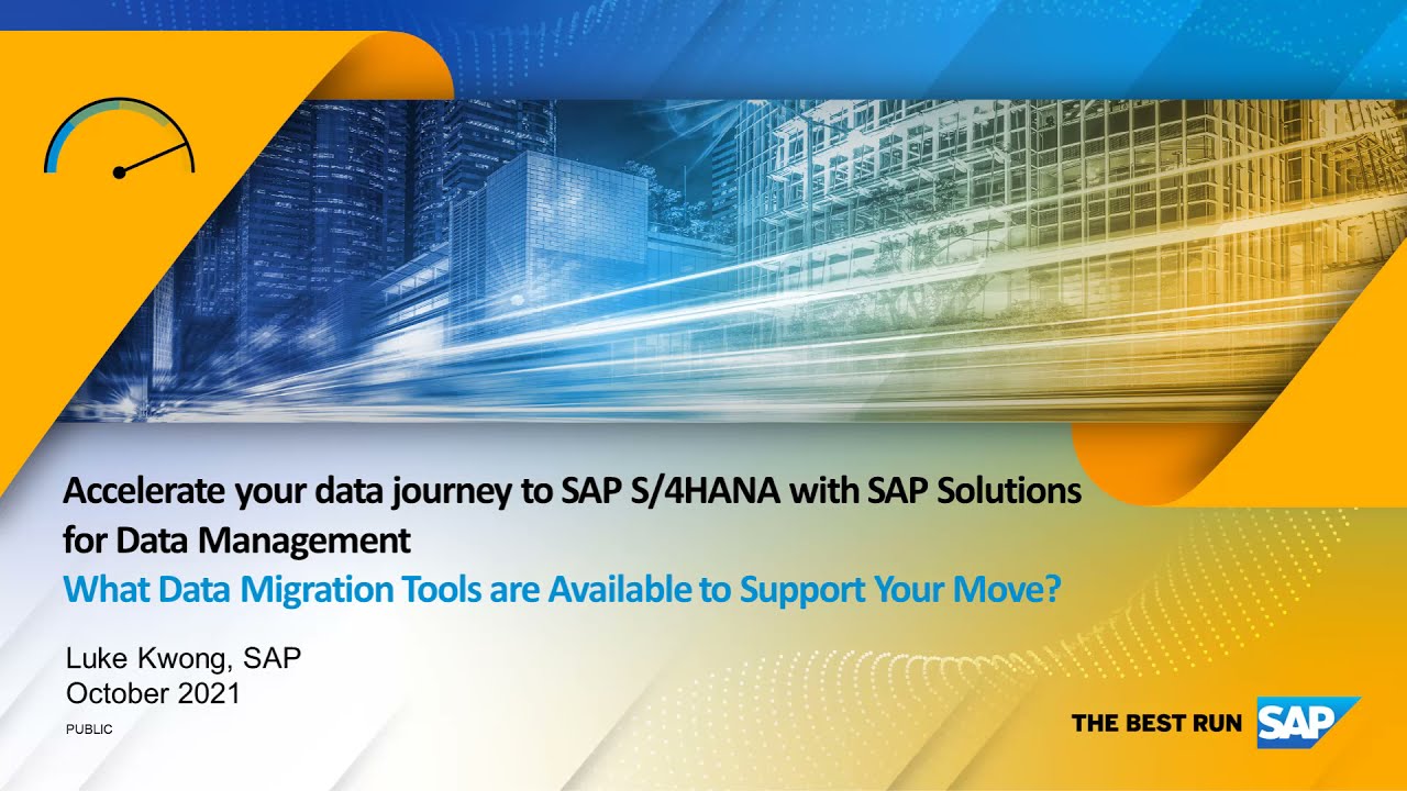 What Data Migration Tools are Available to Support Your Move to SAP S