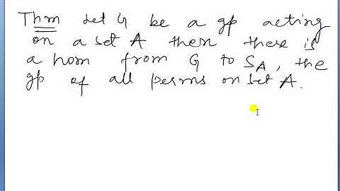 permutation representation