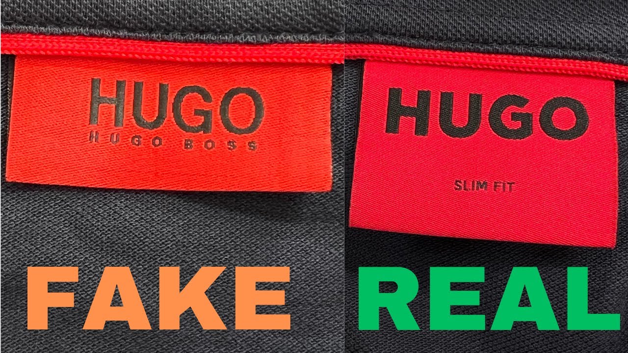 Fake vs Real Hugo Boss T shirt / How to spot fake Hugo Boss Polo T ...