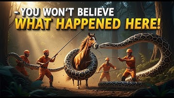 Rescue Team Saves Innocent Mother horse from Giant Python Attack! | Unbelievable Wildlife Rescue