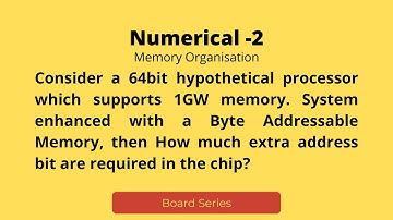 Numerical 2 - Memory Organisation || ByteAddressable to Word Addressable || COA #gate #barc2022