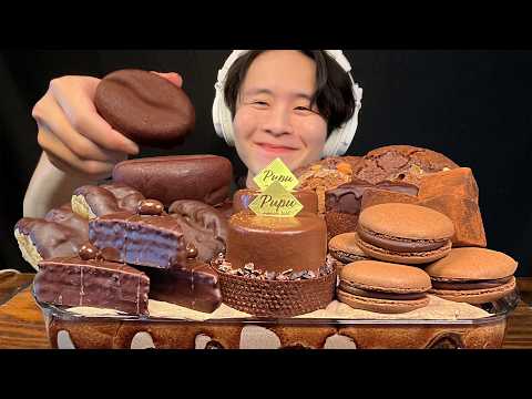 【ASMR】贅沢チョコレートパフェ🍫【咀嚼音/mukbang/Eating Sounds】