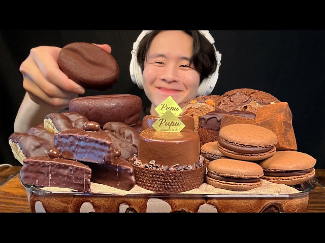 【ASMR】贅沢チョコレートパフェ🍫【咀嚼音/mukbang/Eating Sounds】