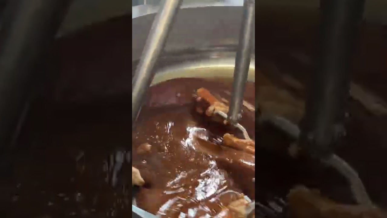 Caramel sauce making machine cooking kettle