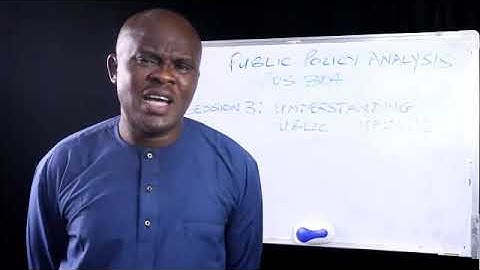 POS 304 Understanding Public Policy Analysis