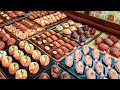 Food Tour in Korea! beautiful Madeleine and financier making process-Korean street food/문래맛집 마들렌