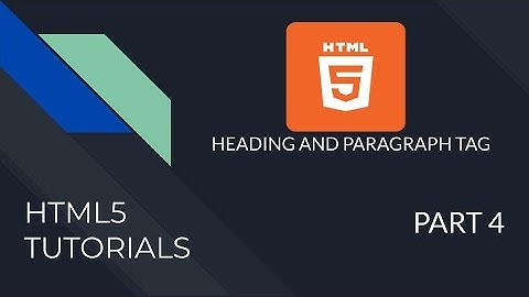 Html Tutorial For Beginners 2021 | Part 4 - Html Heading And Paragraph Tag | Techy developer