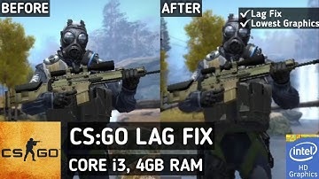 CSGO Lag Fix Low End PC | How To Play CSGO On 4GB RAM Intel HD Graphics