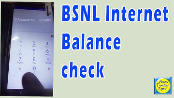 How to check bsnl internet balance,plan,validity bsnl USSD code, Ammutrendingtopics
