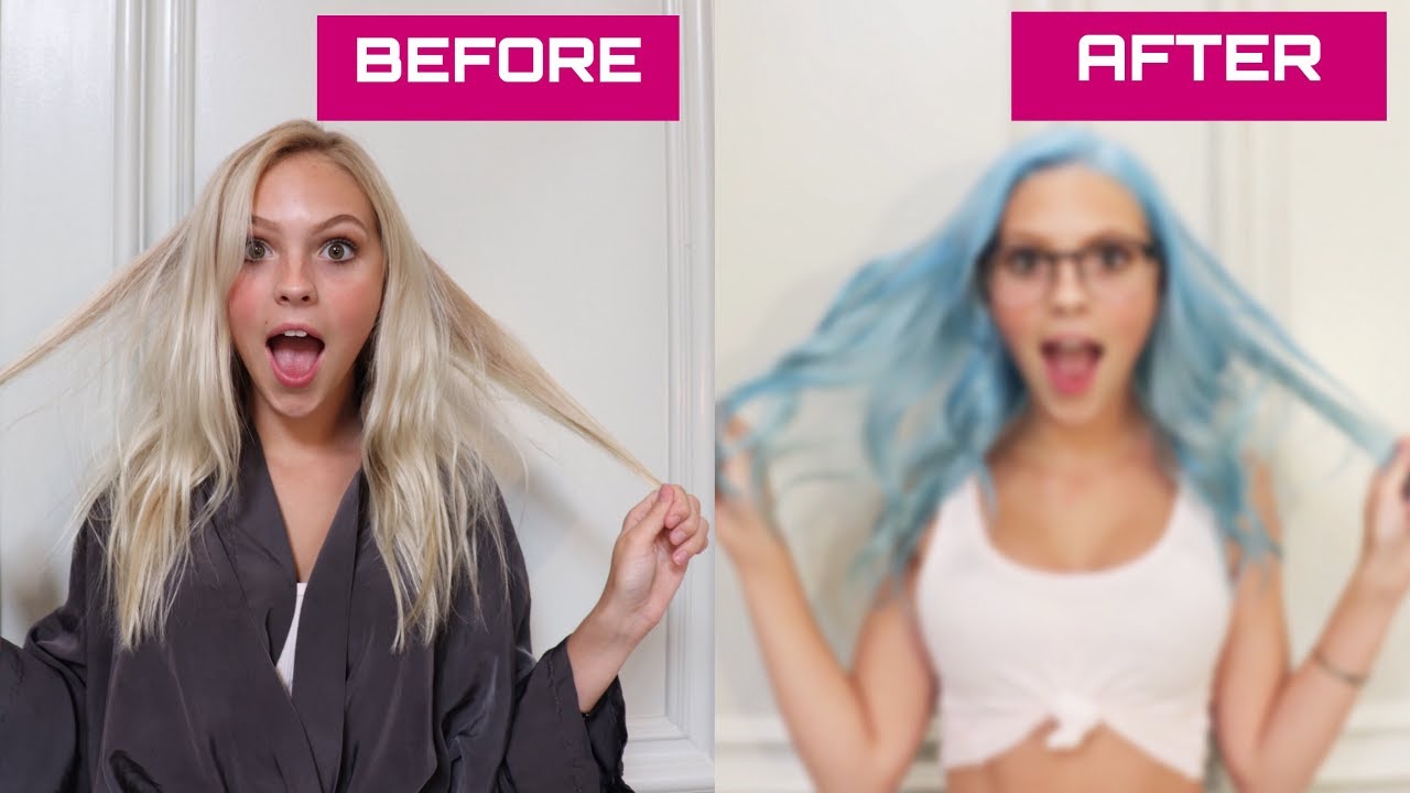 I DYED MY HAIR BLUE... & my boyfriend had no idea jones vs santos