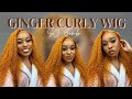 BOMB GINGER CURLY WIG🍊😍| ft. Eullair