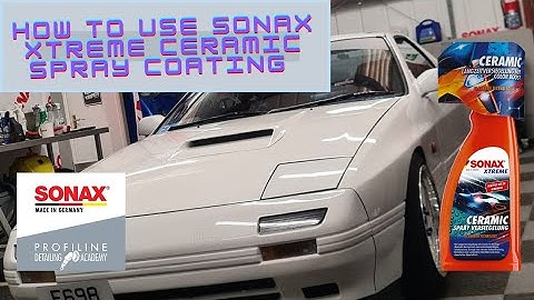 How to use Sonax Xtreme Ceramic Spray Coating | Beading and sheeting test on our old FC RX7
