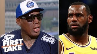 MJ is the GOAT over LeBron, would average 50 points if he played today - Dennis Rodman | First Take