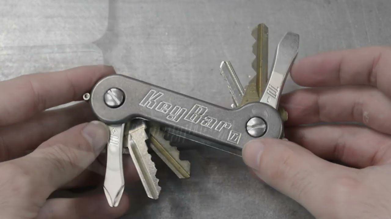 Stonewashed Titanium KeyBar Product Video - YouTube