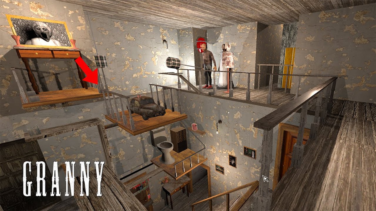 Granny Recaptured - A Car Platform and Bridges FUNNY ULTIMATE Custom Map !