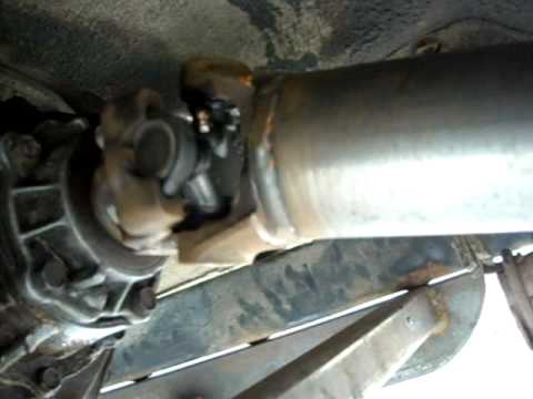 Rear driveshaft front u-joint - YouTube