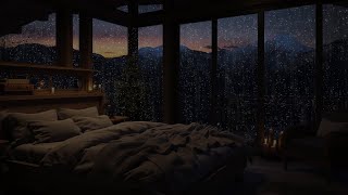 Relaxing Ambience Of Forest Night And Window Rain - Fall into Deep Sleep After 5 Minutes