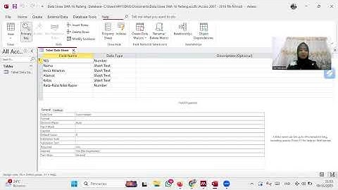 MENGENAL DAN MENGGUNAKAN MICROSOFT ACCESS (MEMBUAT DATABASE, TABEL, QUERY, FORM, DAN REPORT)
