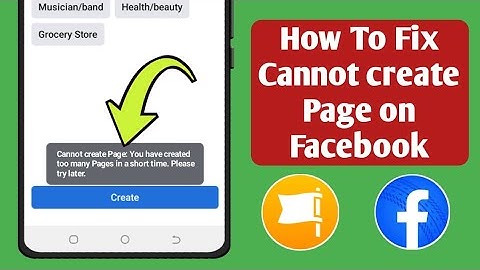 How To Fix Facebook Page Create Problem || Fix Cannot create Page on Facebook