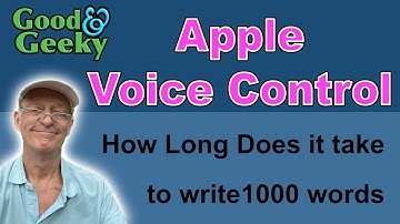 Apple Voice Control Dictation - Free with your Apple Computers