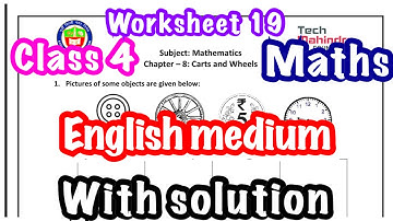 Class 4 Maths(English medium) worksheet 19 Solved Assignment
