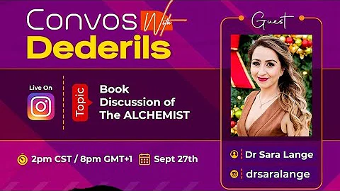 The Alchemist Book Discussion |  Guest: Dr Sara La...