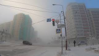 -41.3 C in Yakutsk, Russia, Dec 1st, 2018, 11:20 am (winter city)