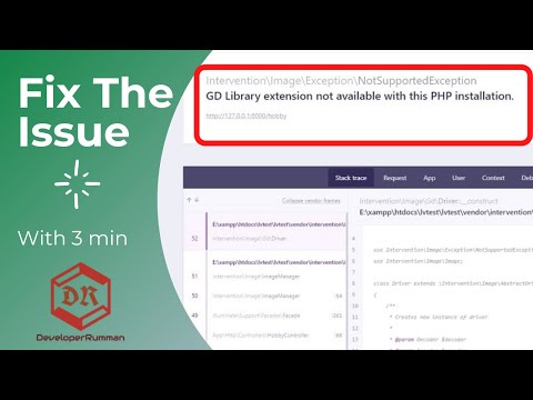 How to Solve || GD Library extension not available with this PHP installation Laravel xampp server .