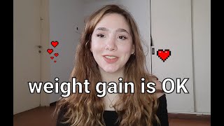 accepting weight gain in recovery | chloely