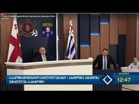 ლადო მგალობლიშვილის გამოსვლა - პლენარულ სხდომაზე, საკონსტიტუციო ცვლილებებთან დაკავშირებით.