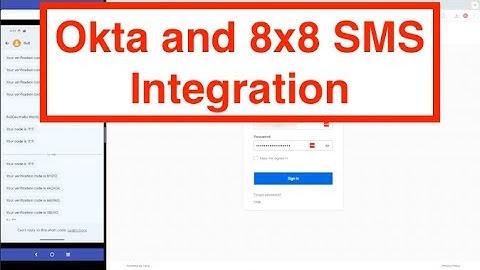 Okta and 8x8 SMS API Integration