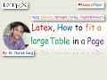 Latex Help |  How to fit a Long Table on a Page