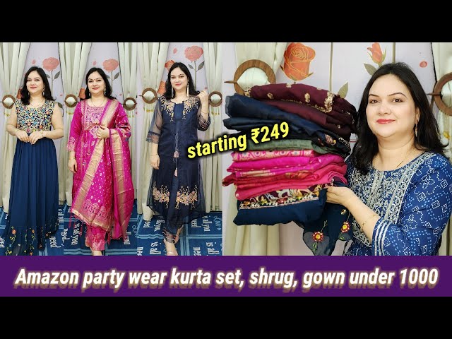Amazon Maxi Dresses Haul under 1000 Rs | Kurti Dresses Maxi Dresses |  Perkymegs Hindi - YouTube