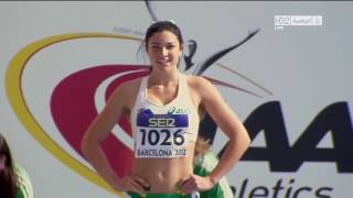 Мишель Дженнеке разминка танцем Michelle Jenneke