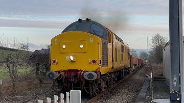 Class 97 working hard in the Cambrian line.(97304) 4K Footage.