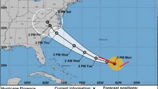 Evening Video Update on Dangerous Cat 4 Hurricane Florence - 9/10/18