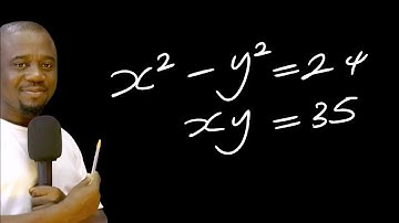 Math Olympiad Question x^2 - y^2 = 24, xy = 35 | Nice Equation | You should know this trick!!