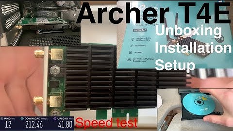 TP-Link Archer T4E Unboxing, Installation, & Speed Test