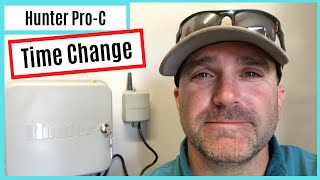 How To Change The Time on a Hunter Pro-C Sprinkler Controller | Sprinkler Timer Programming