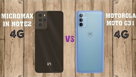 Micromax in note2  4g vs Motorola Moto G31 4g || Compare || which is best