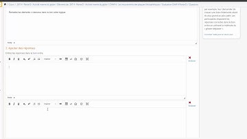 Tutoriel - ENT - Itslearning - Rajouter une question de type ordre