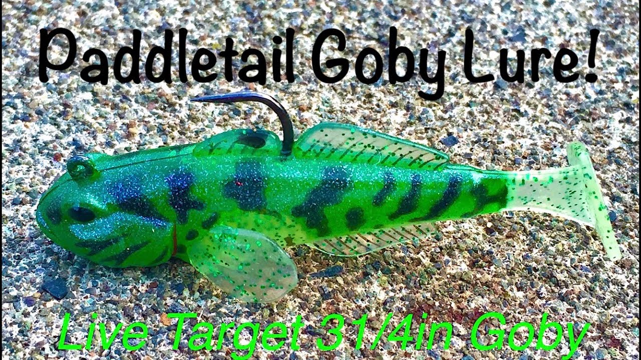 Live Target's Paddletail Goby Lure! 