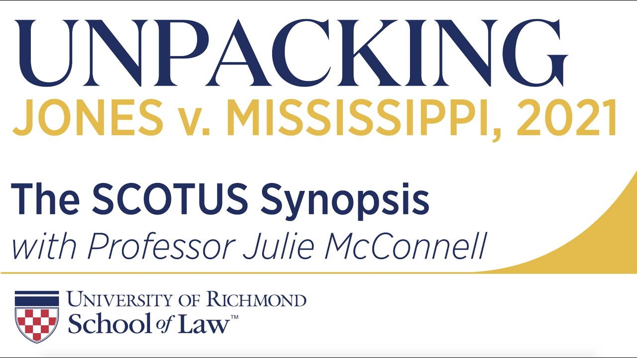 The Synopsis Jones v. Mississippi, 2021 YouTube